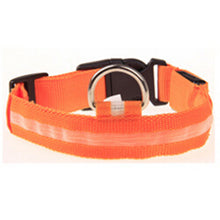 Nylon LED Dog Collar Light Night Safety LED Flashing Glow Pet Supplies Pet Cat Collars Dog Accessories For Small Dogs Collar LED