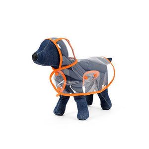 HOOPET Dog Clothes transparent raincoat light clothes waterproof beautiful small dog raincoat  with hood