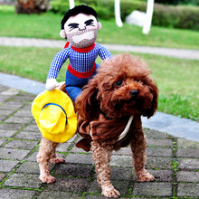 Novelty Funny Halloween Dog Costumes Pet Clothes Cowboy Dressing up Jacket Coats for Small Medium Large Dogs Chihuahua Yorkshire