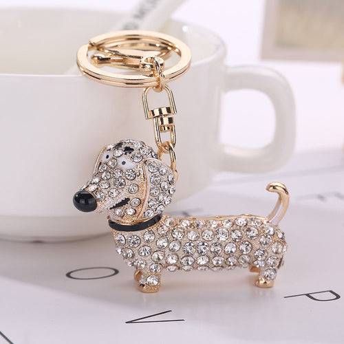 Fashion Dog Dachshund Keychain Bag Charm Pendant Keys Holder Keyring Jewelry For Women Girl Gift Keychain Jewelry New