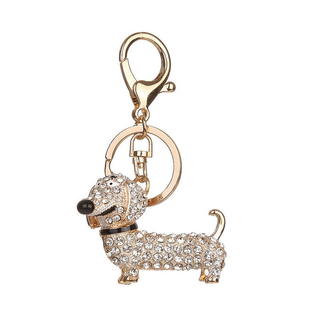 Fashion Dog Dachshund Keychain Bag Charm Pendant Keys Holder Keyring Jewelry For Women Girl Gift Keychain Jewelry New