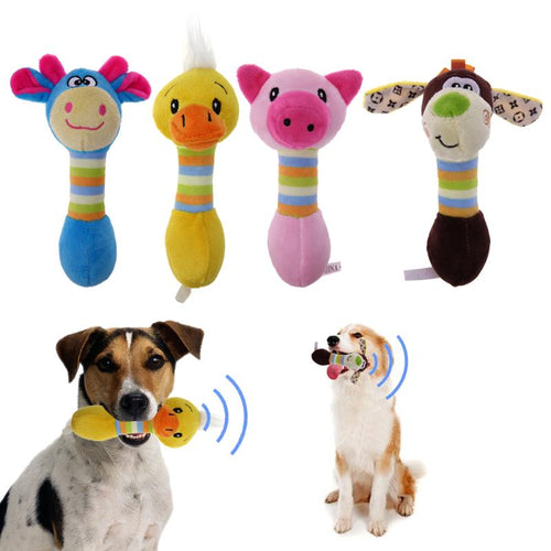 Cute Pet Dog Toys Chew Squeaker Animals Pet Toys Plush Puppy Honking Squirrel For Dogs Cat Chew Squeaking Squeaky Toy Dog Goods