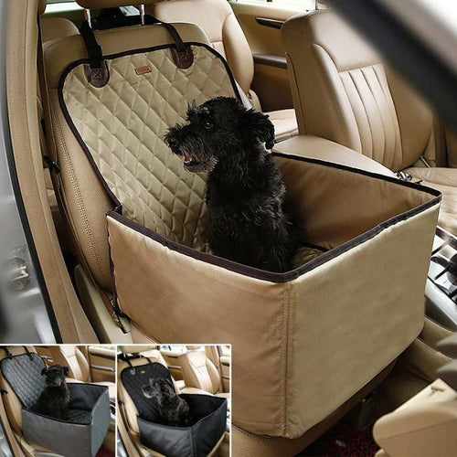 2 in 1 Carrier Bucket Basket Car Travel Accessories Waterproof Nylon  Dog Pet Car Carrier Carry Storage Bag Booster Seat Cover