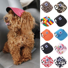 TAILUP Pet Dog Cap Small Pet Summer Canvas Cap Dog Baseball Visor Hat Puppy Outdoor Sunbonnet Cap 2JU30