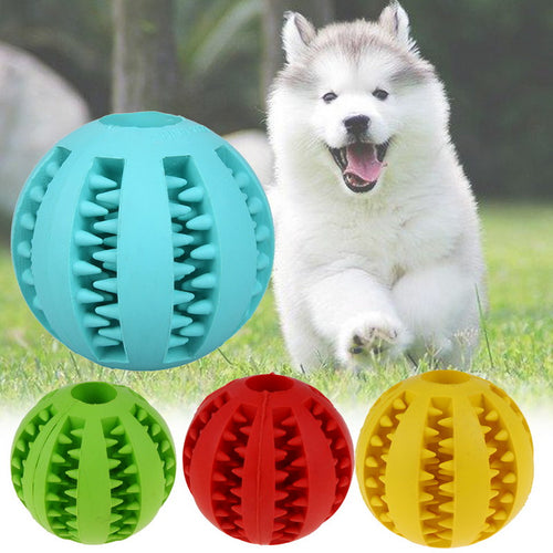 5/7 cm Dog Toy Interactive Rubber Balls Pet Dog Cat Puppy ElasticityTeeth Ball Dog Chew Toys  Tooth Cleaning Balls